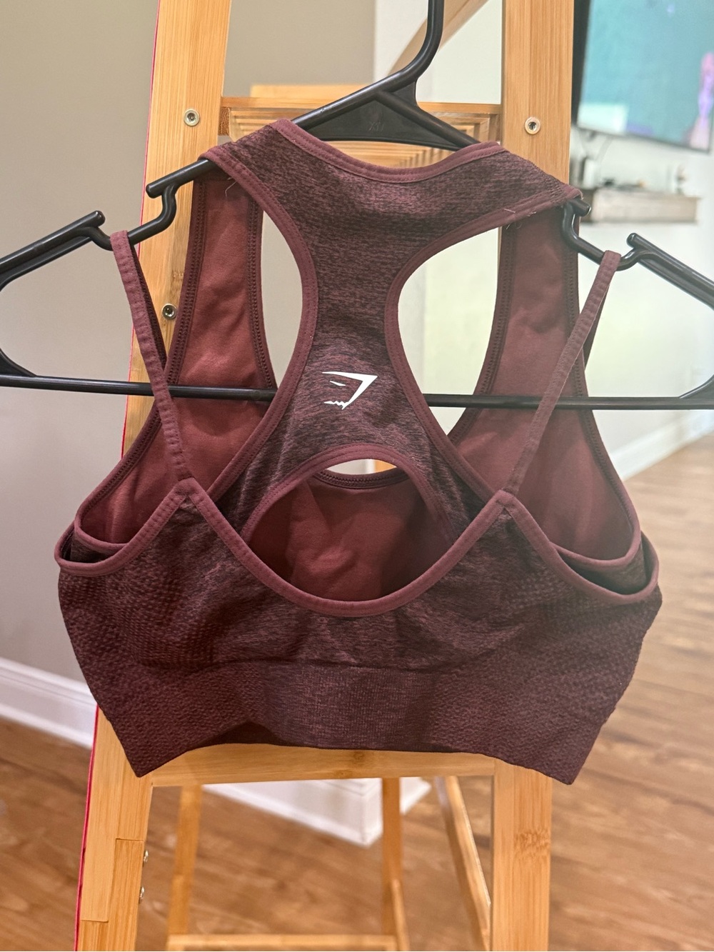 Gymshark Seamless Racerback Sports Bra - Deep Wine
